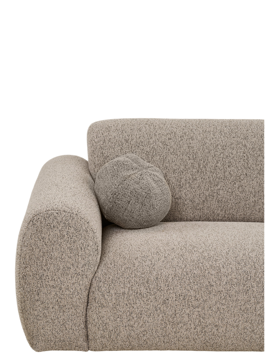 
Canapé d’angle design 4 places « Clyde » - Droite / Pierre