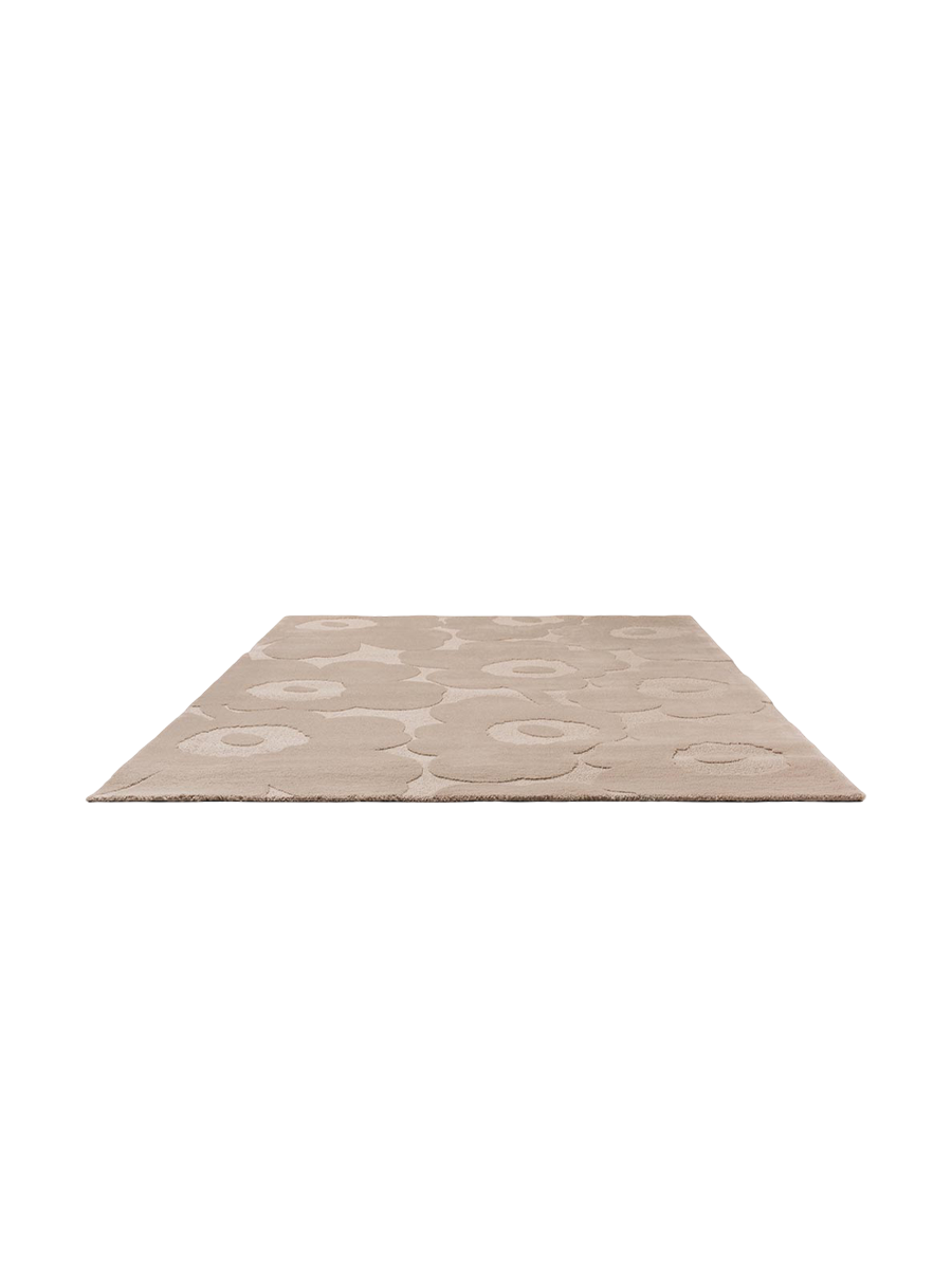 
Tapis design tufté main « Unikko Beige » 100 % laine, différentes tailles - 170 x 240 cm