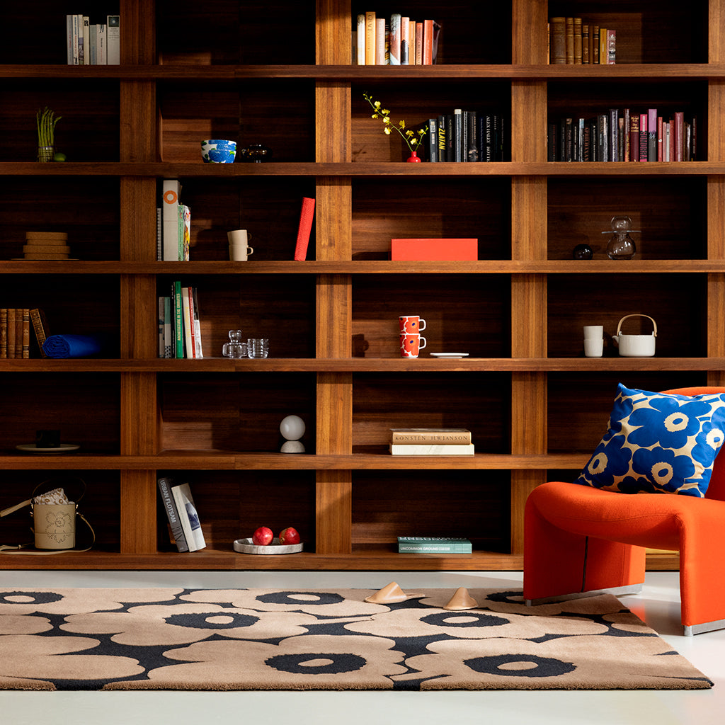
Handgetufteter Designer Teppich „Unikko Multi“ aus 100% Wolle, verschiedene Grössen - 140 x 200 cm