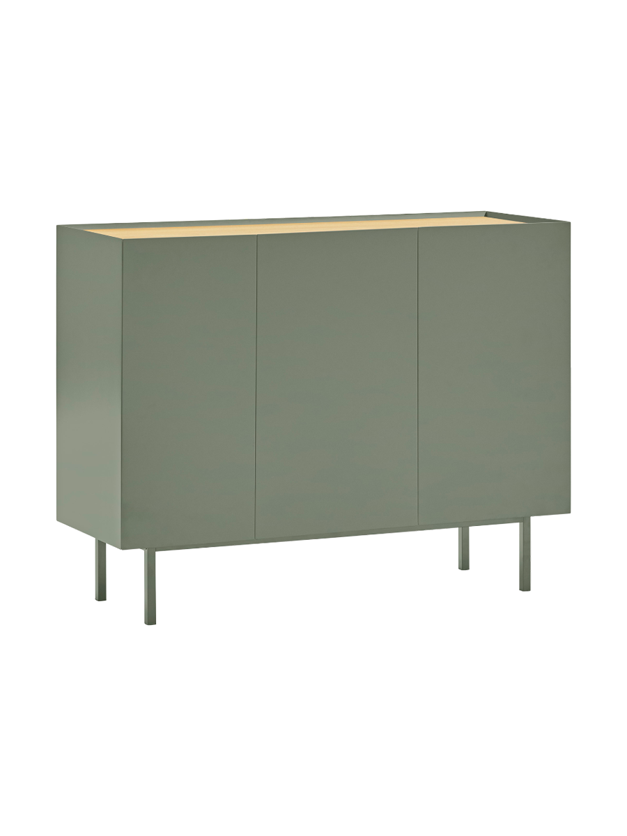 
Design Sideboard „Arista“ - 3-türig - Grün