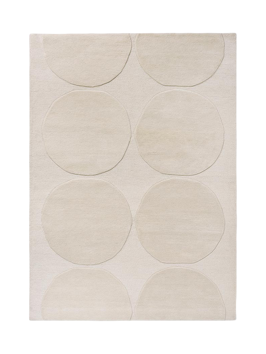 
Tapis design tufté à la main « Isot Kivet Natural » 100 % laine, diverses tailles - 140 x 200 cm