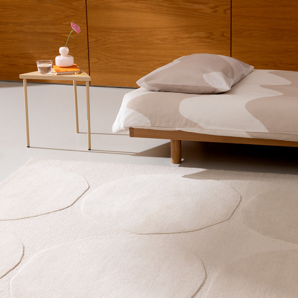 
Tapis design tufté à la main « Isot Kivet Natural » 100 % laine, diverses tailles - 140 x 200 cm
