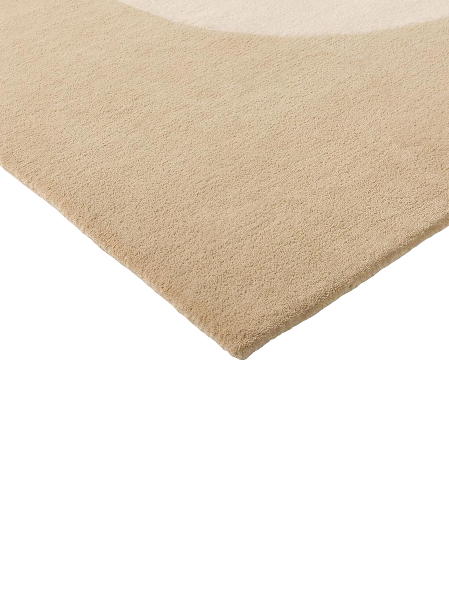 
Tapis design tufté à la main « Seireeni Beige » 100 % laine, plusieurs tailles - 170 x 240 cm
