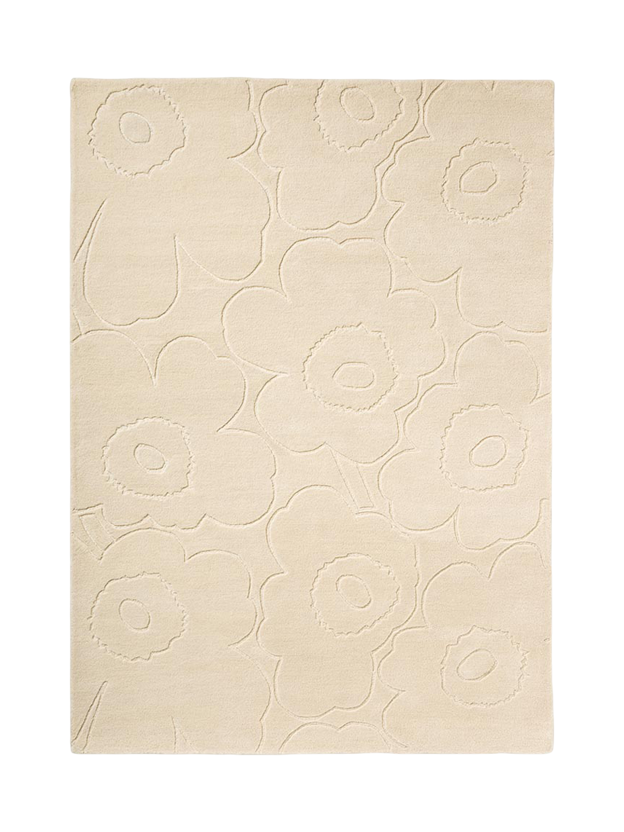 
Tapis design tufté main « Piirto Unikko Natural White » 100 % laine, différentes tailles - 140 x 200 cm