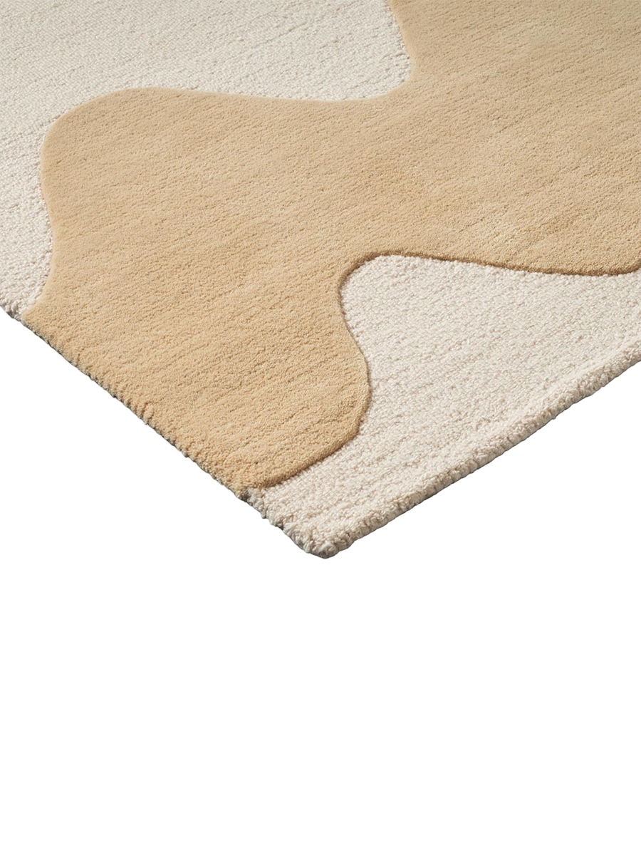 
Tapis design touffeté à la main « Loki Butter » 100 % laine, différentes tailles - 170 x 240 cm