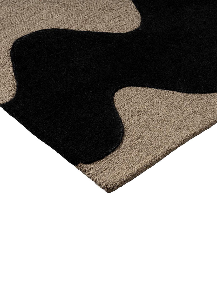 
Tapis design tufté main « Loki Black » 100 % laine, différentes tailles - 170 x 240 cm