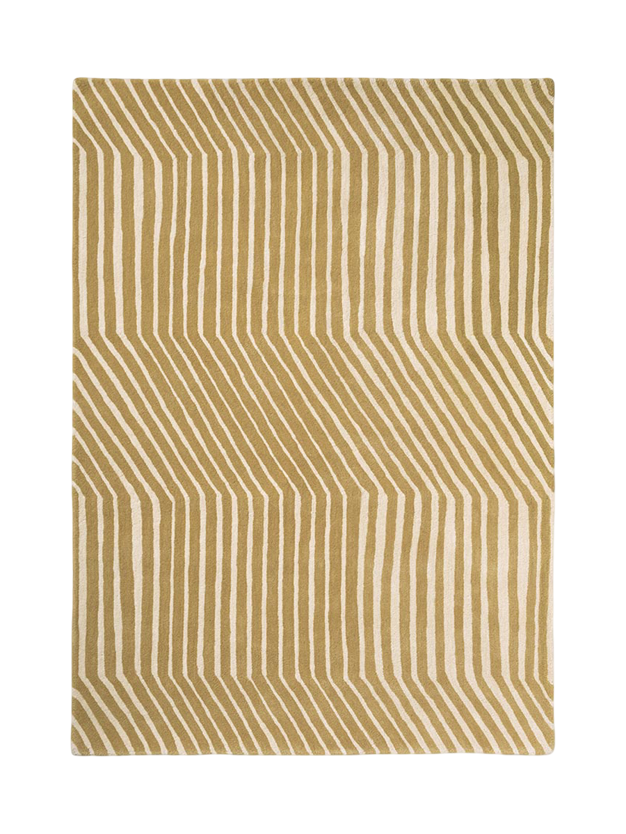
Tapis design tufté à la main « Kalasääski Brass » 100 % laine, plusieurs tailles - 140 x 200 cm