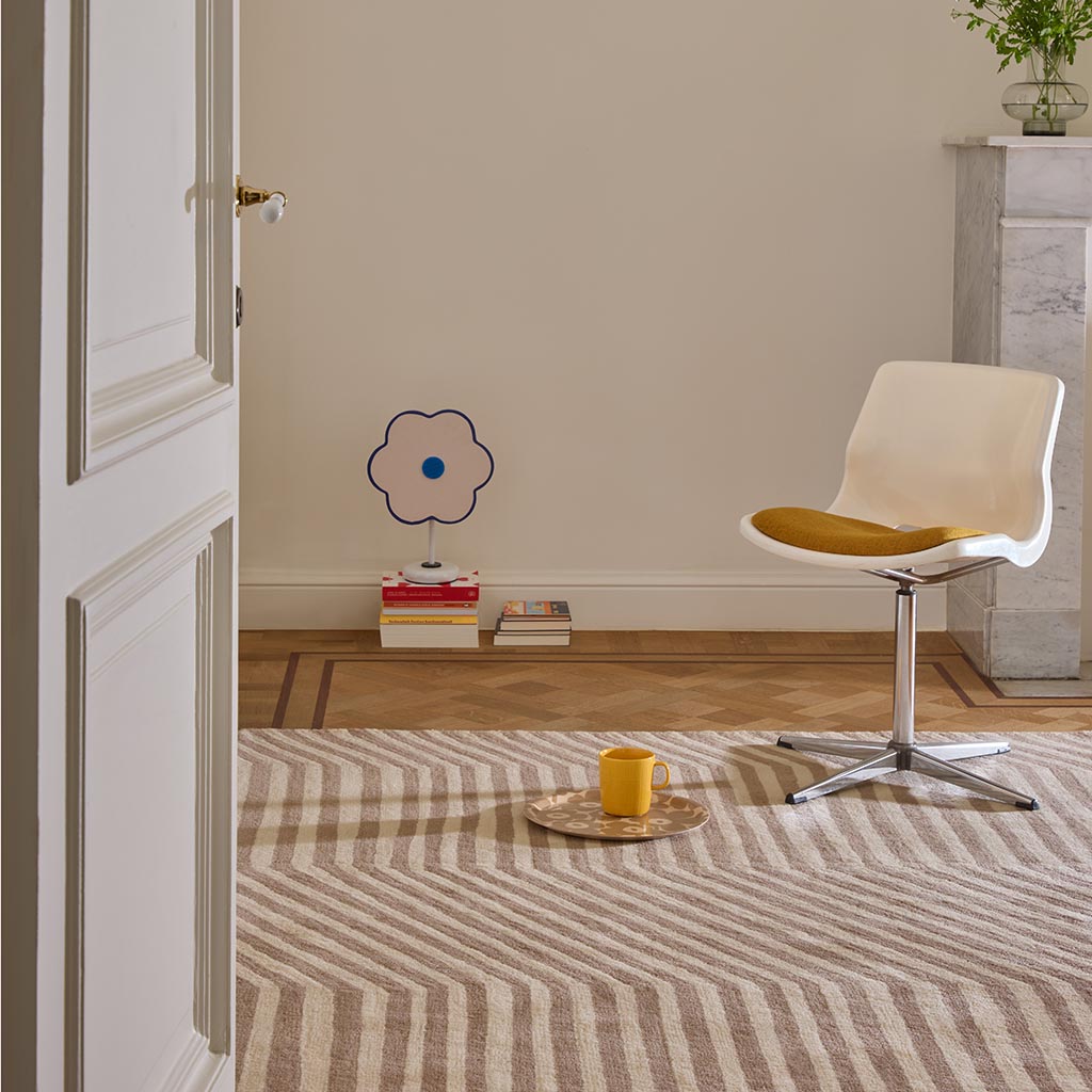 
Tapis de créateur tufté main « Kalasääski Greige » 100 % laine, différentes tailles - 140 x 200 cm