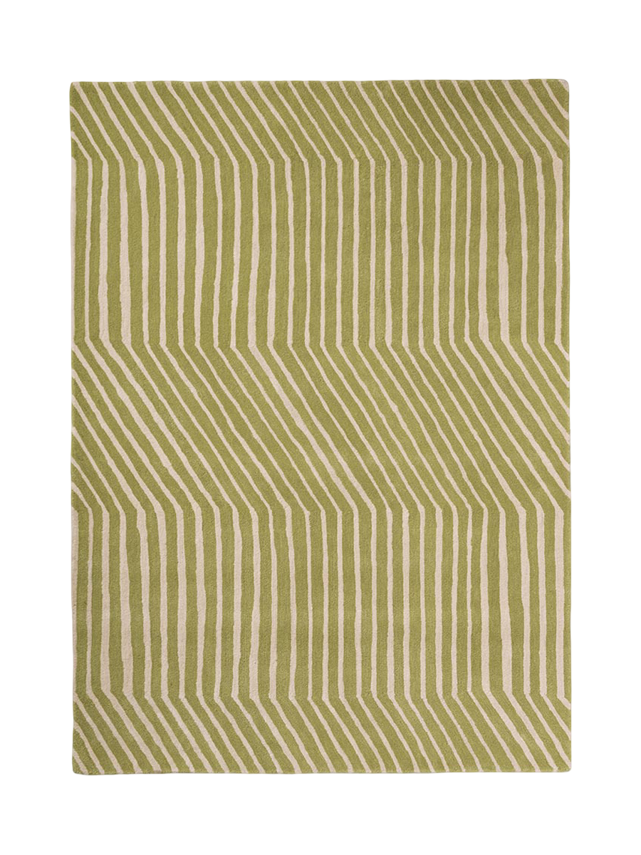 
Tapis design tufté main « Kalasääski Green » 100 % laine, différentes tailles - 140 x 200 cm