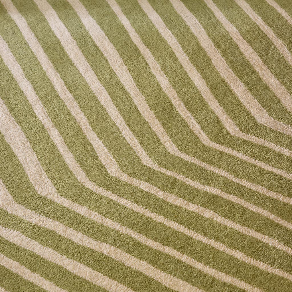 
Tapis design tufté main « Kalasääski Green » 100 % laine, différentes tailles - 170 x 240 cm