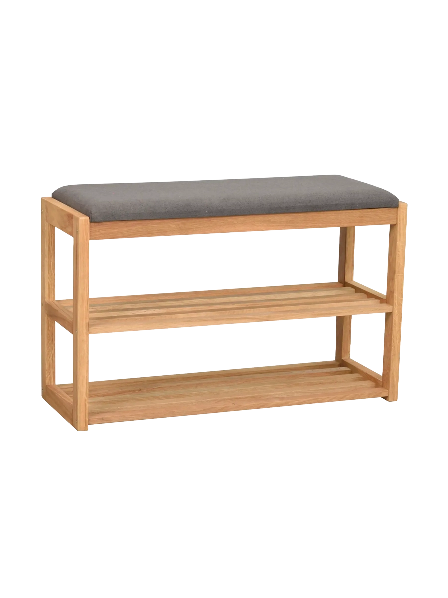 
Solid Shoe Rack & Bench "Confetti" - Oak Natural