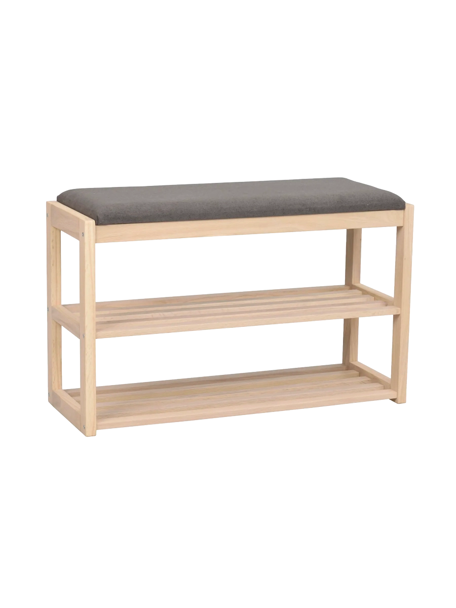 
Solid Shoe Rack & Bench "Confetti" - Light oak