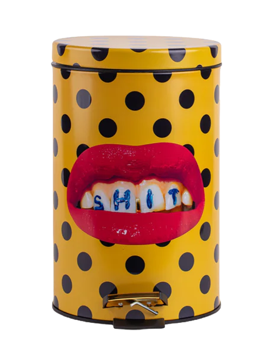 
"Toiletpaper Shit" Design Waste Bin - Ø 25 x Height 39.5 cm, 12 Liters