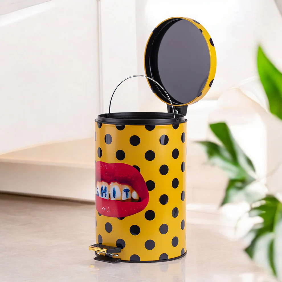 
"Toiletpaper Shit" Design Waste Bin - Ø 25 x Height 39.5 cm, 12 Liters