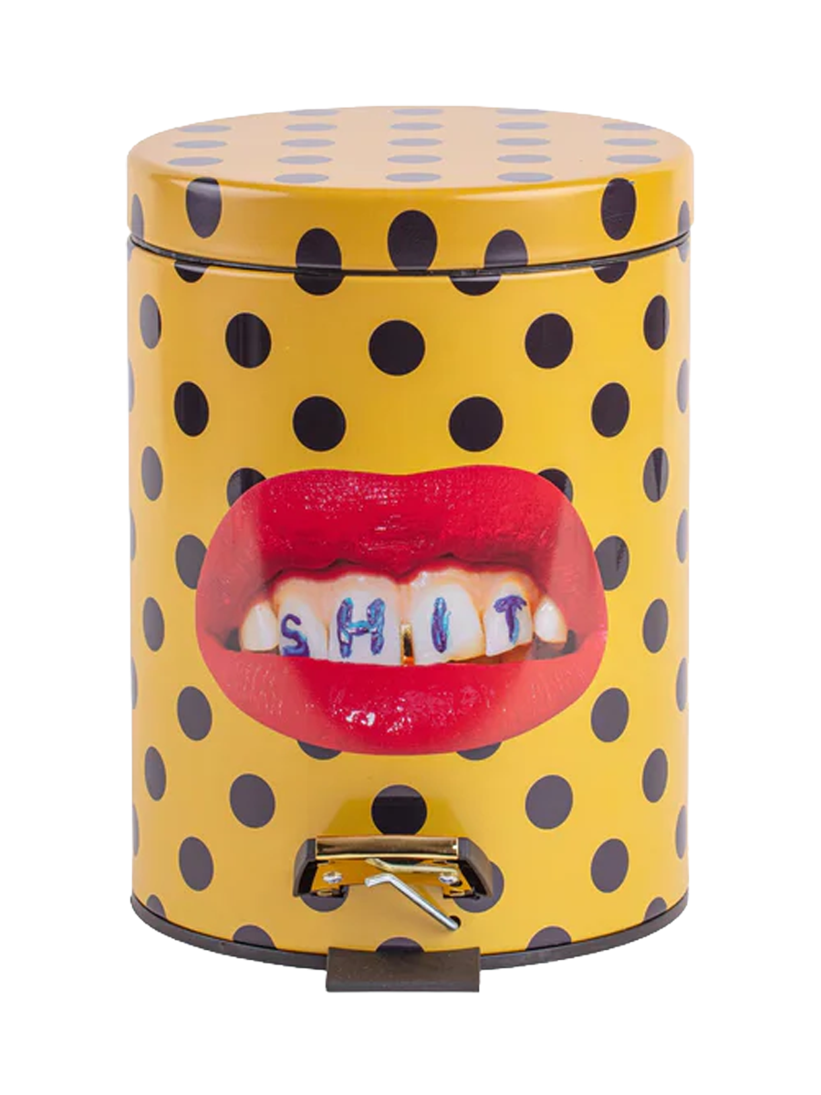 
"Toiletpaper Shit" Design Waste Bin - Ø 20.5 x height 27.5 cm, 5 liters