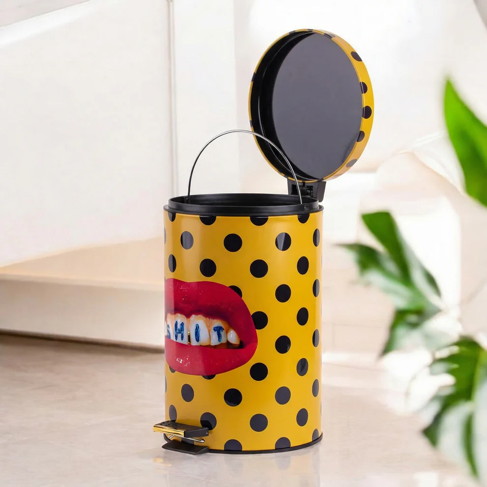
"Toiletpaper Shit" Design Waste Bin - Ø 20.5 x height 27.5 cm, 5 liters