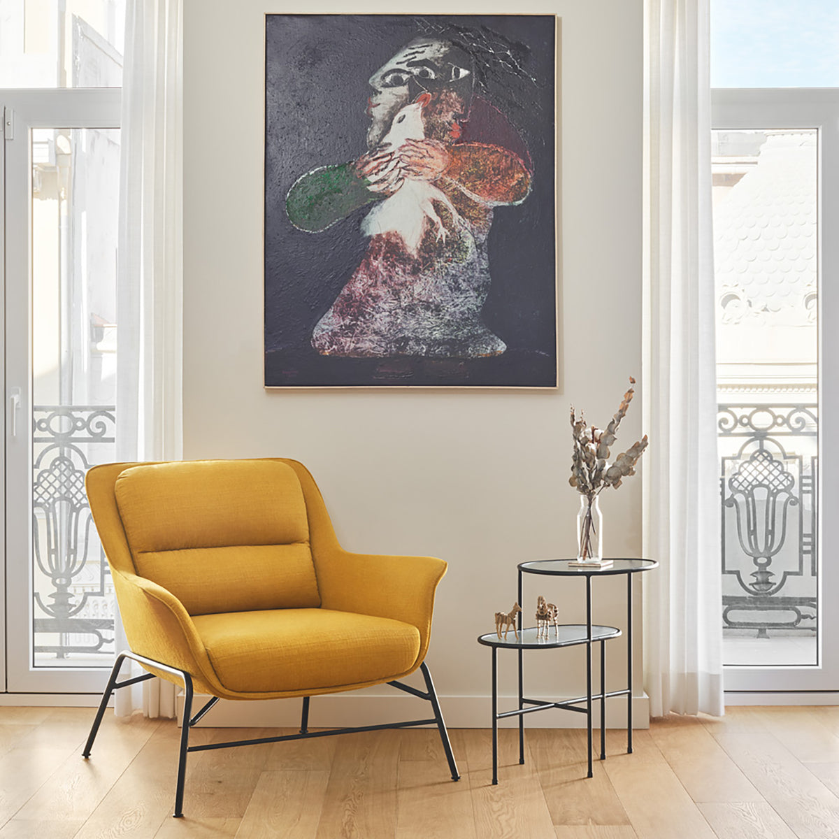 
"Satire" Designer Armchair - Mustard