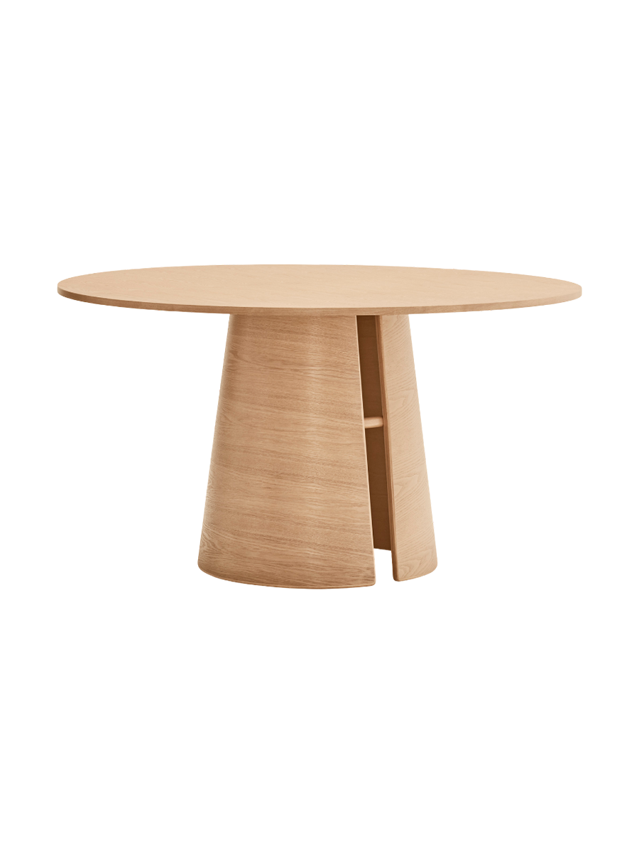 
Round Designer Dining Table "Cep" Ø 137 cm - Natural Oak