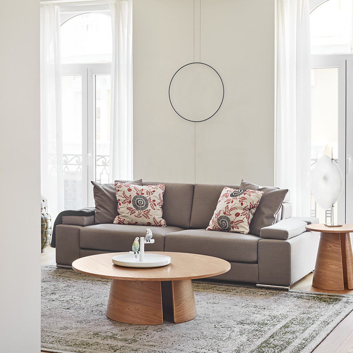 
Tavolino da salotto di design «Cep» Ø 110 cm - Rovere Naturale