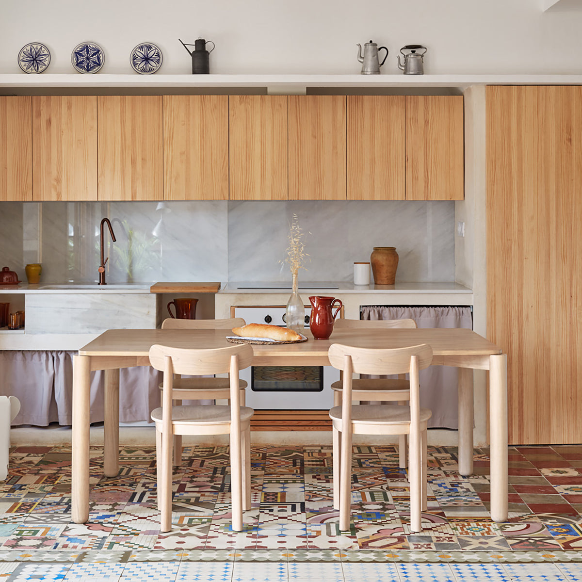 
Tavolo da pranzo allungabile di design «Atlas» 160-200 x 100 cm - Naturale
