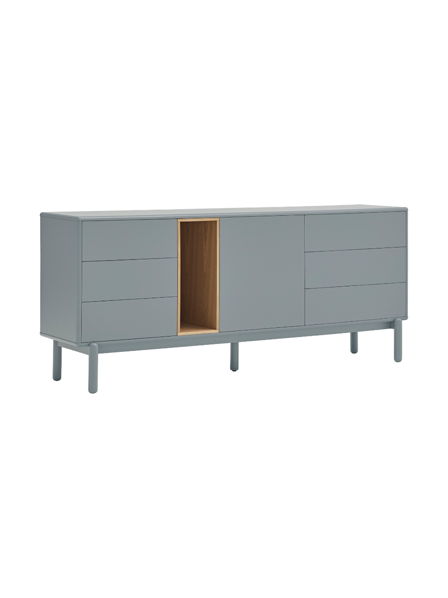 
Grand buffet design « Corvo » - Gris perle