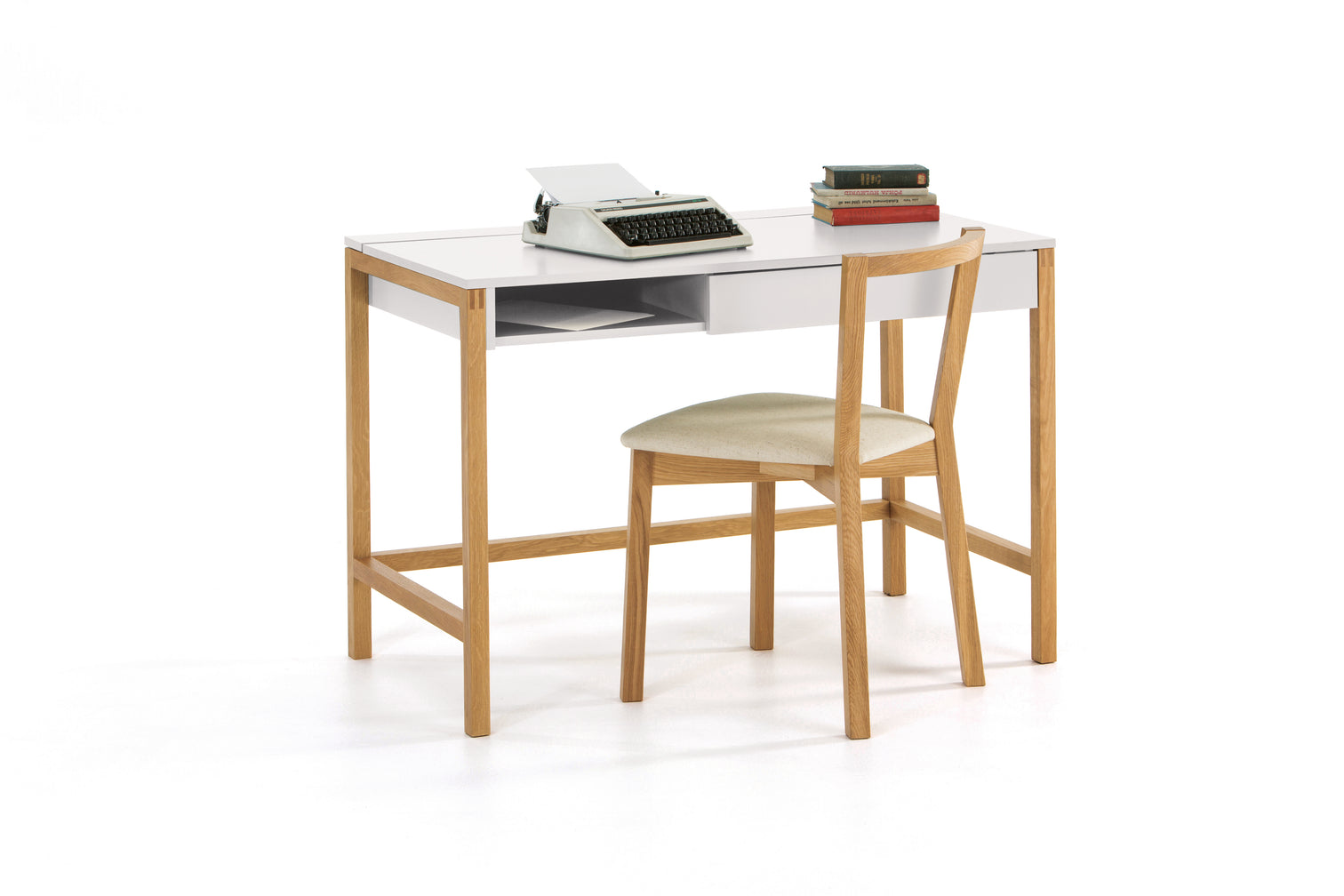 
Designer Desk "NewEst" - Natural, White