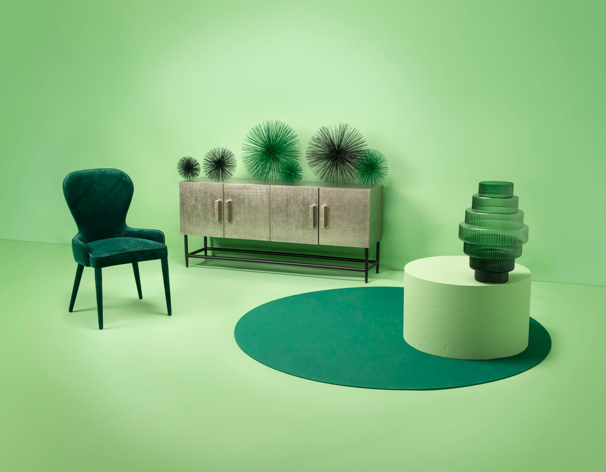 
Vaso da pavimento di design soffiato a mano „Steps“ - Verde