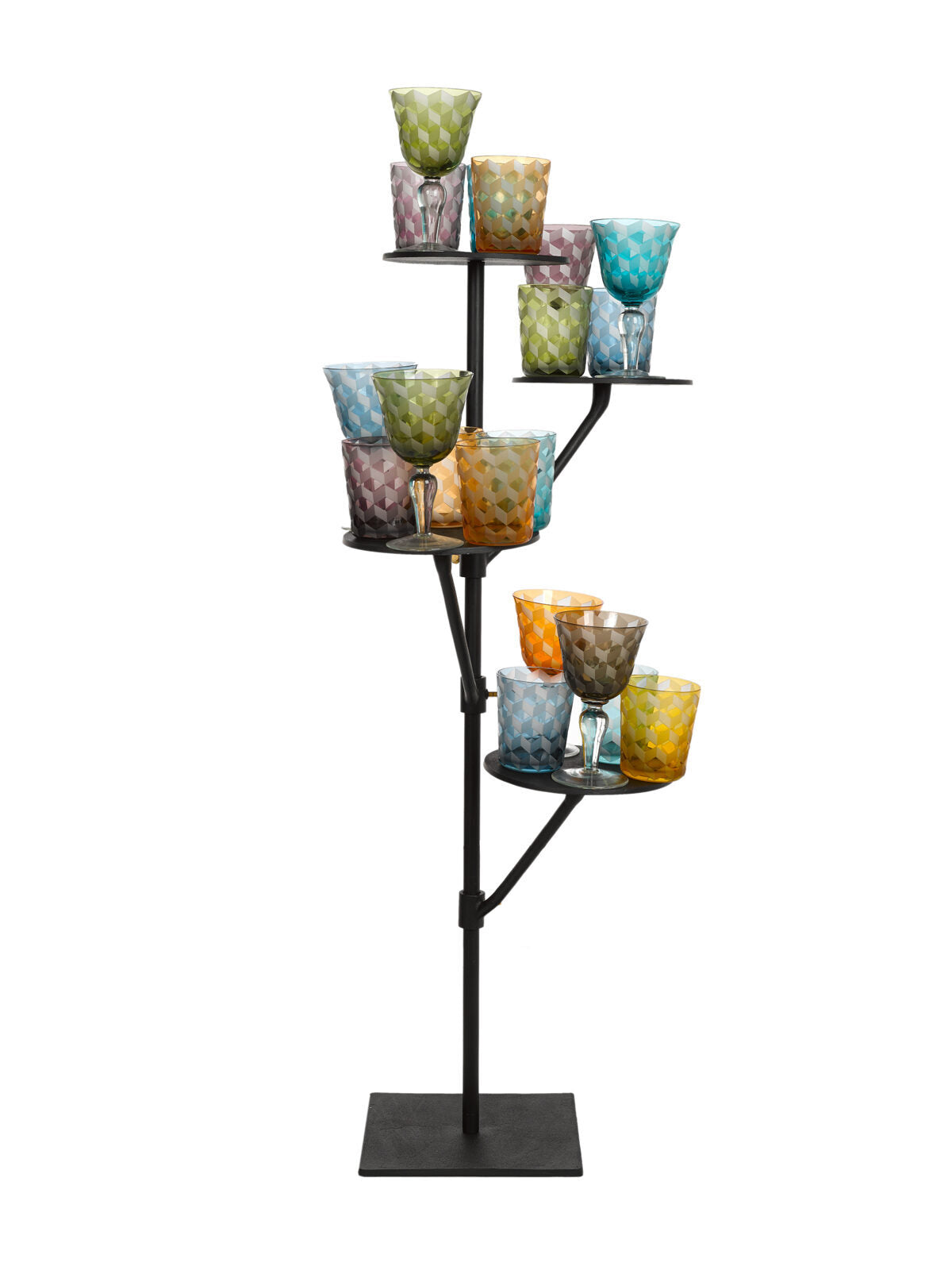 
"Blocks" Wine Glass Set (6 pieces)