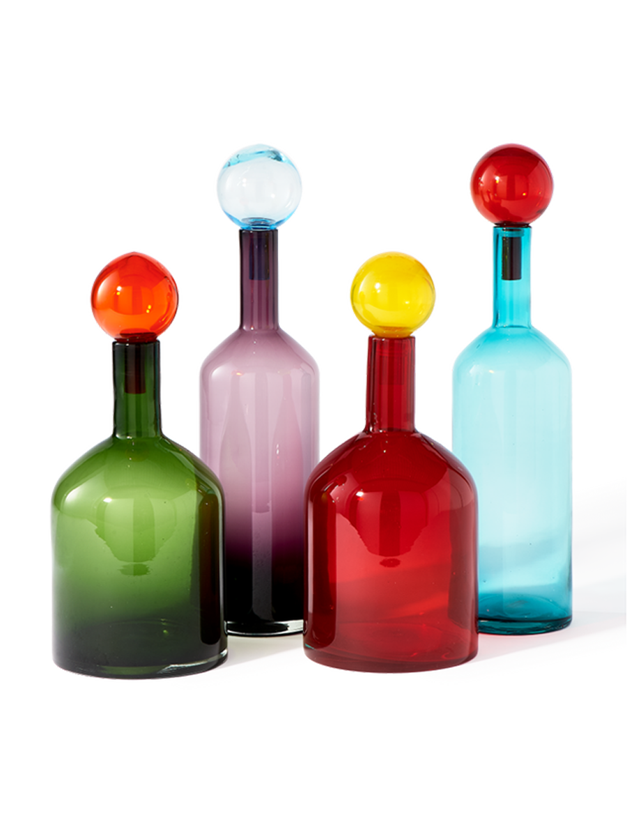 
4-piece set "Bubbles & Bottles" - Multicolor