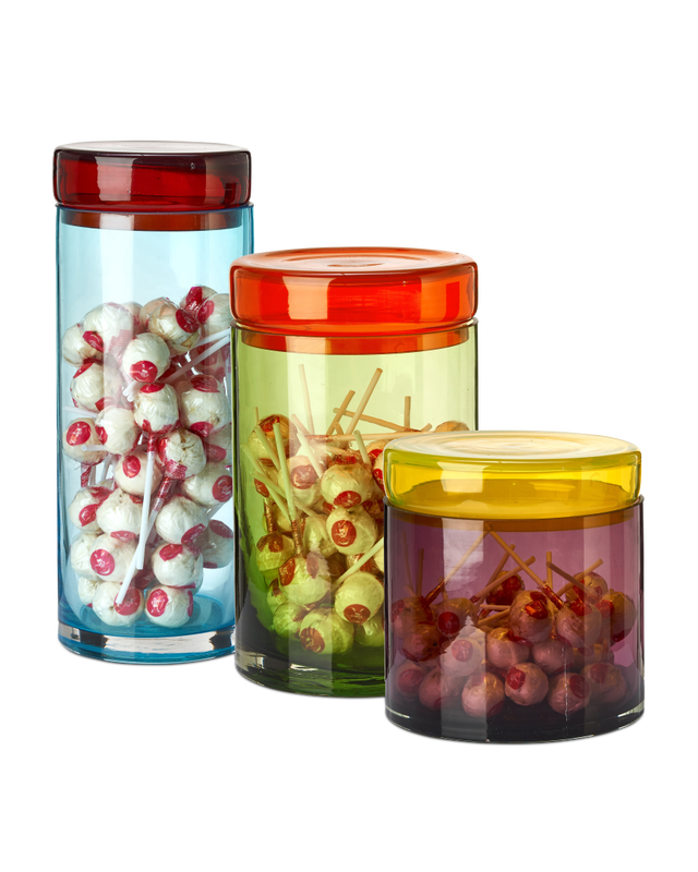 
Set de rangement 3 pièces « Caps & Jars » - Multicolore