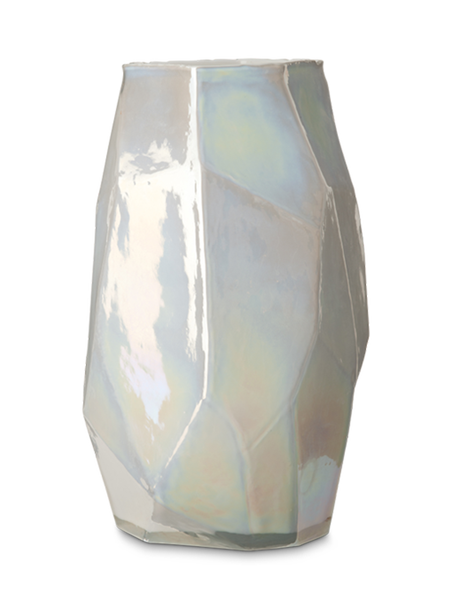 
Designer Vase "Graphic Luster" - Mother of pearl / Large
