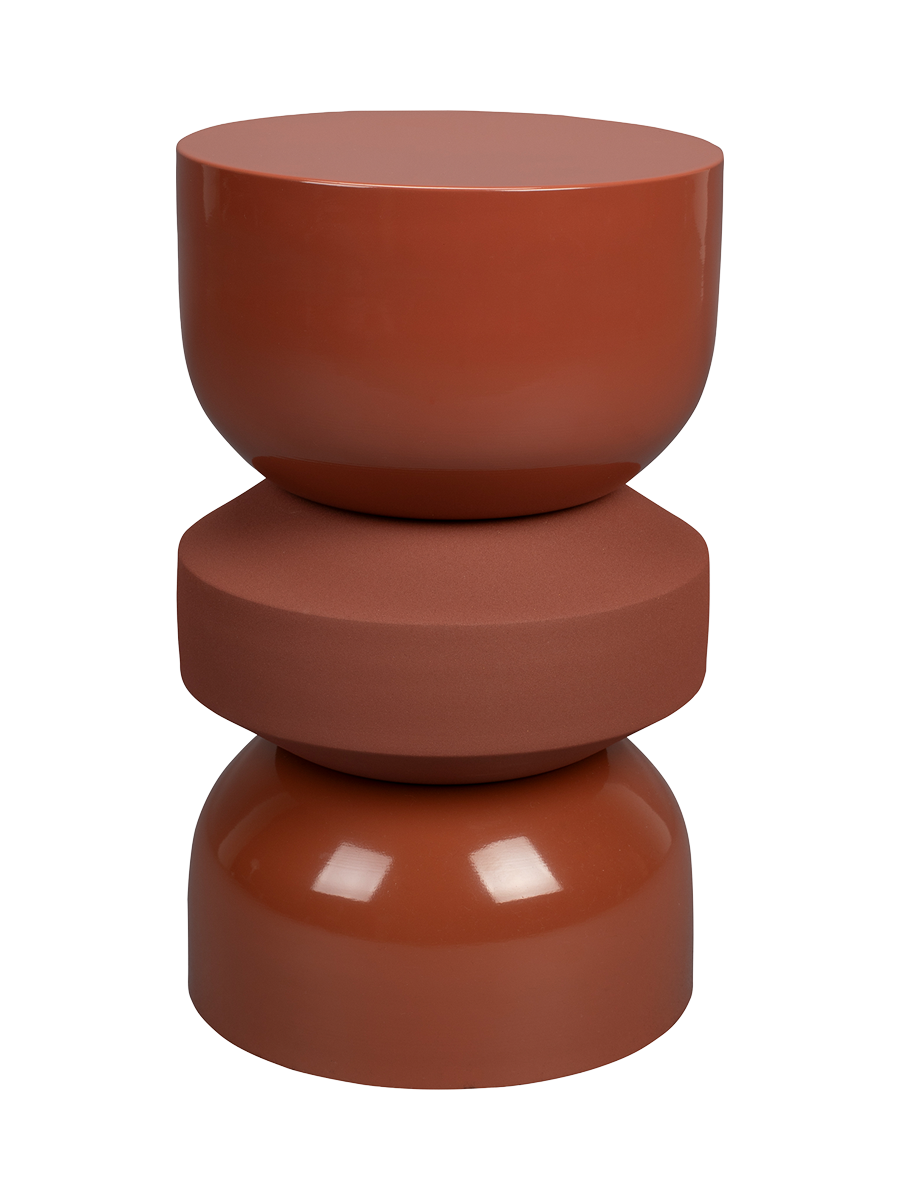 
Designer Side Table "Apollo" - Terracotta