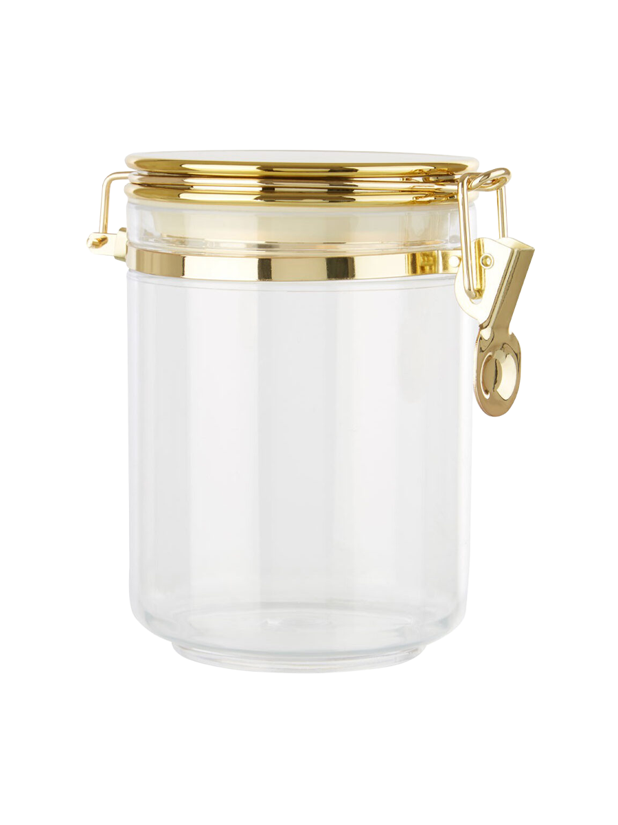 
Storage Tin "Gozo" - Gold / Medium, 800 ml