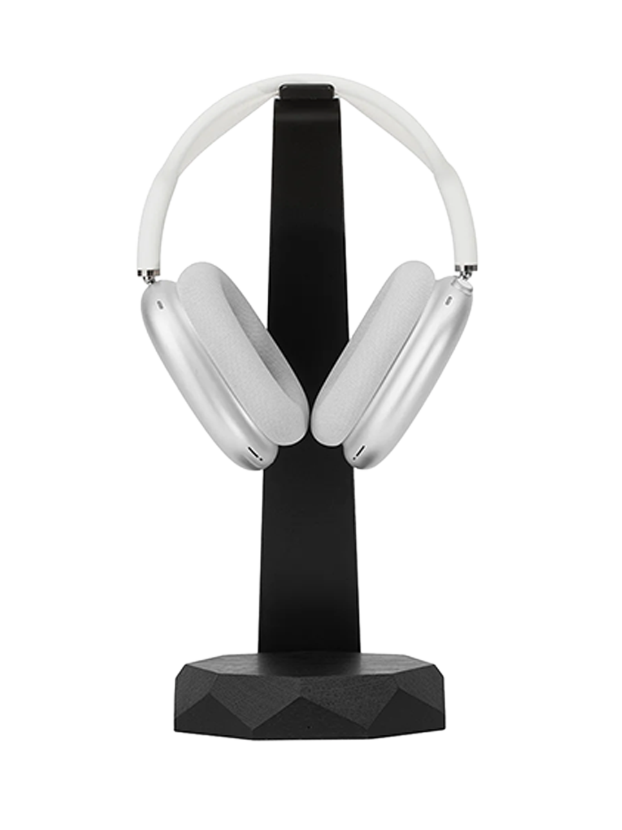 
2-in-1 Headphone Stand & Charger „Eleven“ - Eichenholz Schwarz