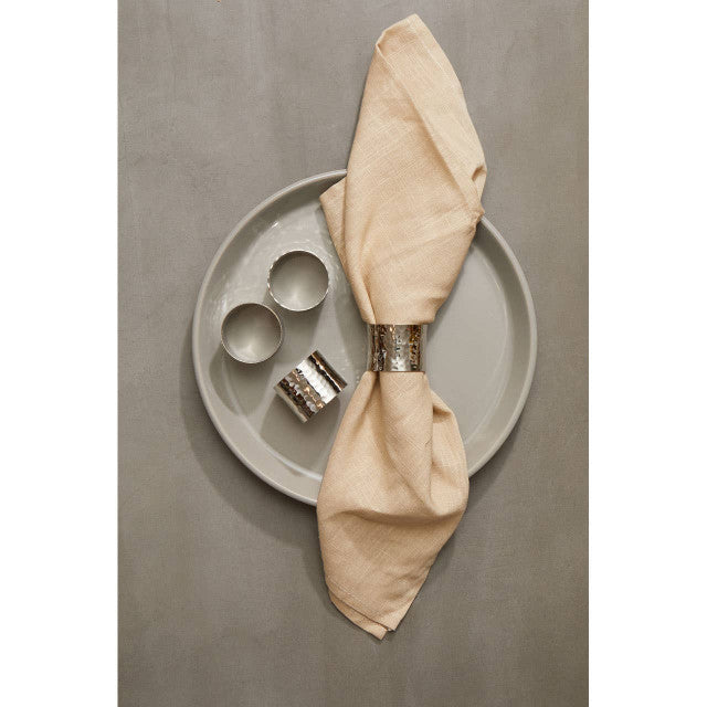 
4-piece "Napkino" napkin ring set made of stainless steel - Silver