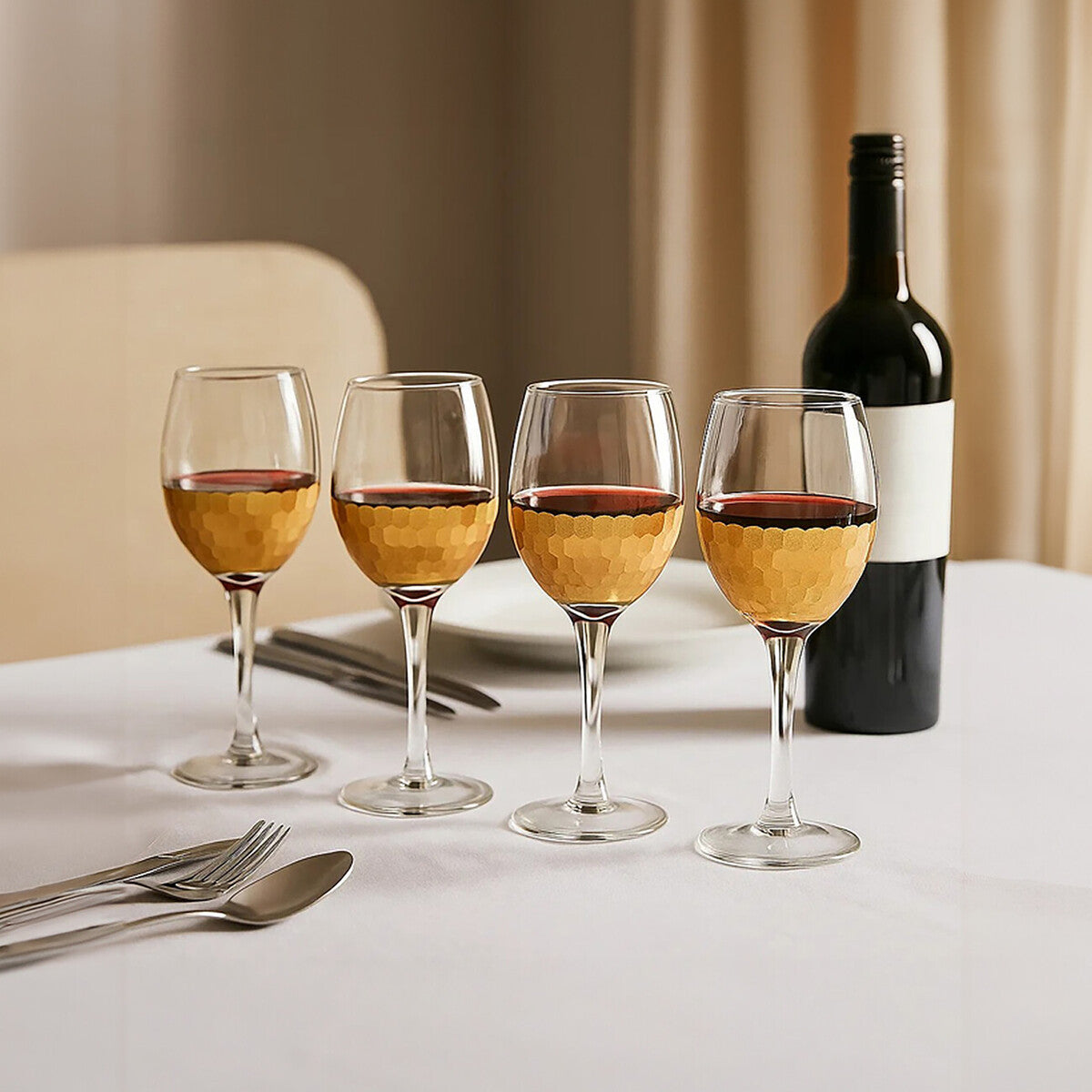 
Elegant White Wine Set "Astrid" 300 ml, 4 Pieces
