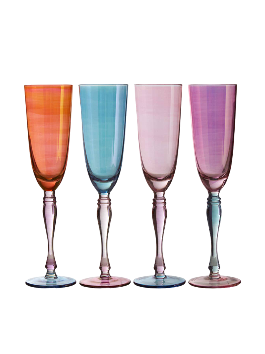 
Verres à champagne « Aurora » assortis, lot de 4