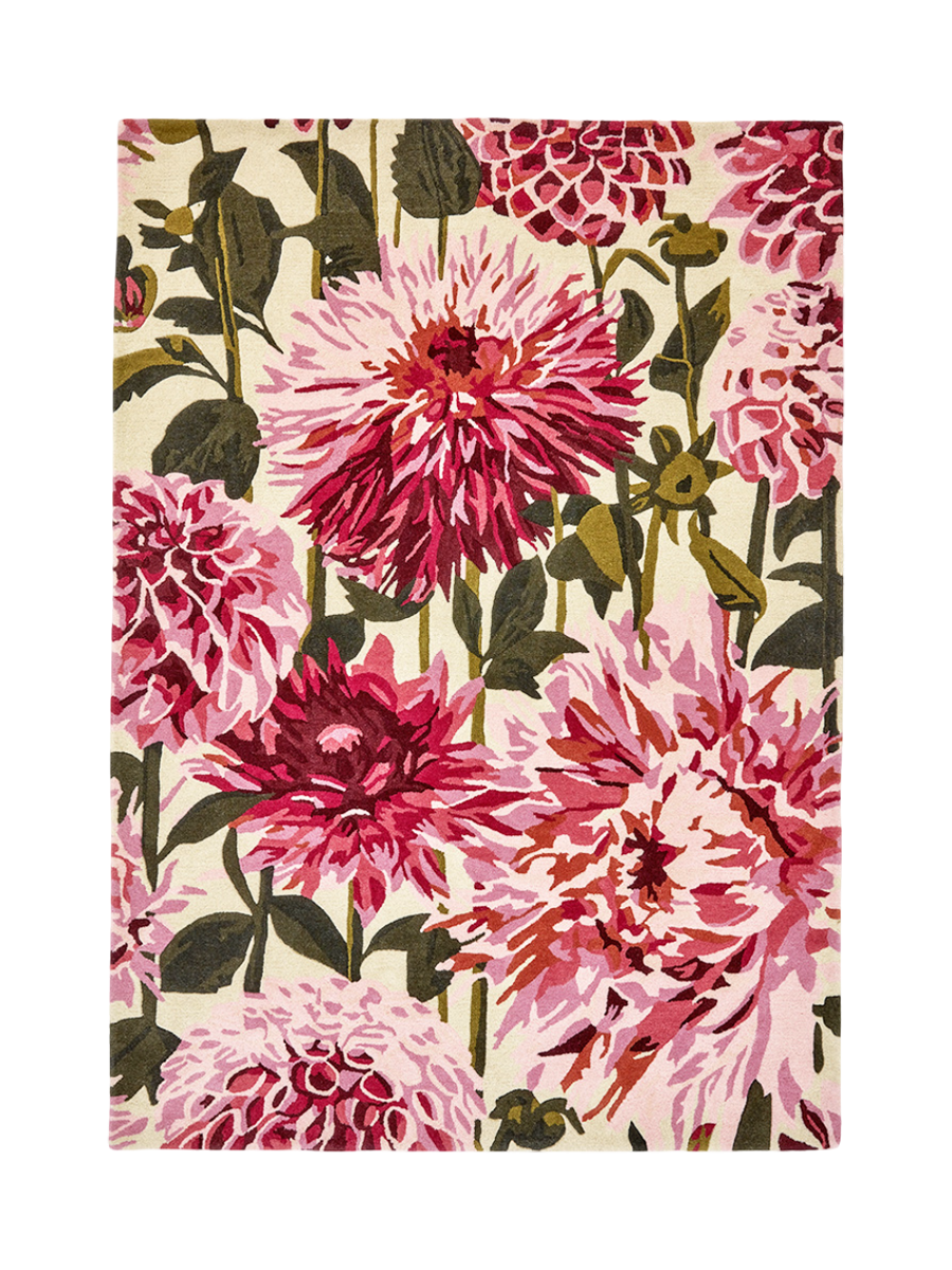 
Designer rug "Dahlia" - hand-tufted, made of 100% pure virgin wool - 140 x 200 cm / Fuchsia
