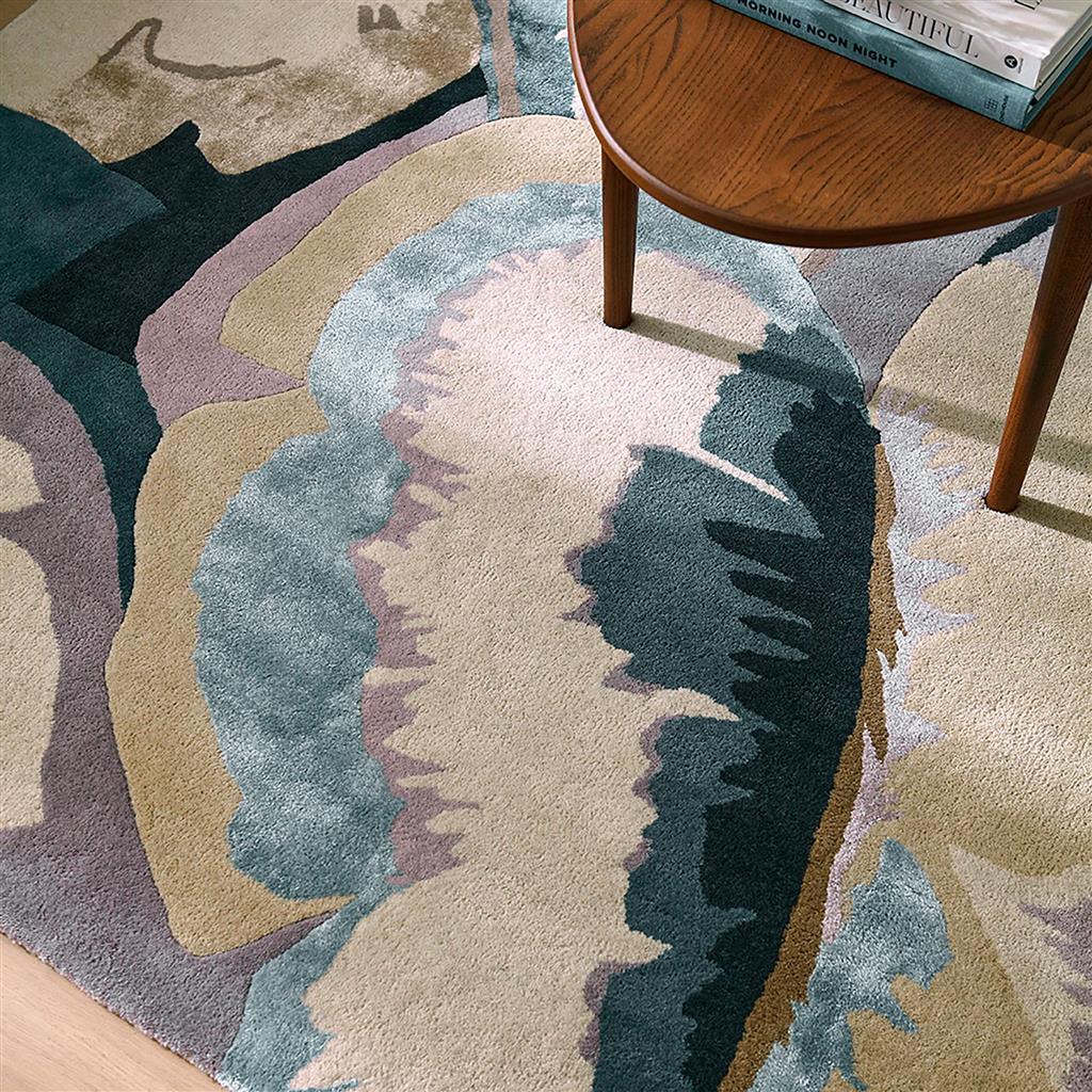 
Designer rug "Calathea" - hand-tufted, made from 100% pure new wool - 140 x 200 cm / Shiitake