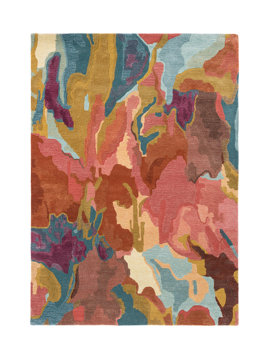 
"Foresta" Designer Rug - Hand-Tufted - 140 x 200 cm / Rosewood