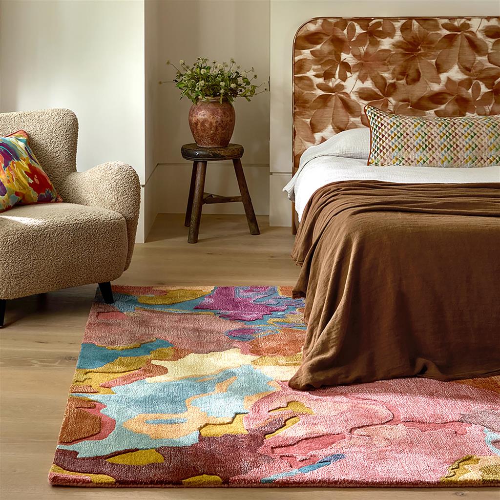 
"Foresta" Designer Rug - Hand-Tufted - 140 x 200 cm / Rosewood