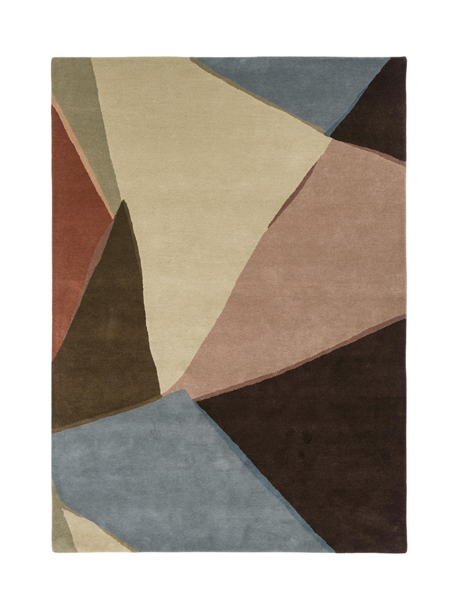 
"Sumi Reflect" Designer Wool Rug - Hand-Tufted - 140 x 200 cm / Cornstarch