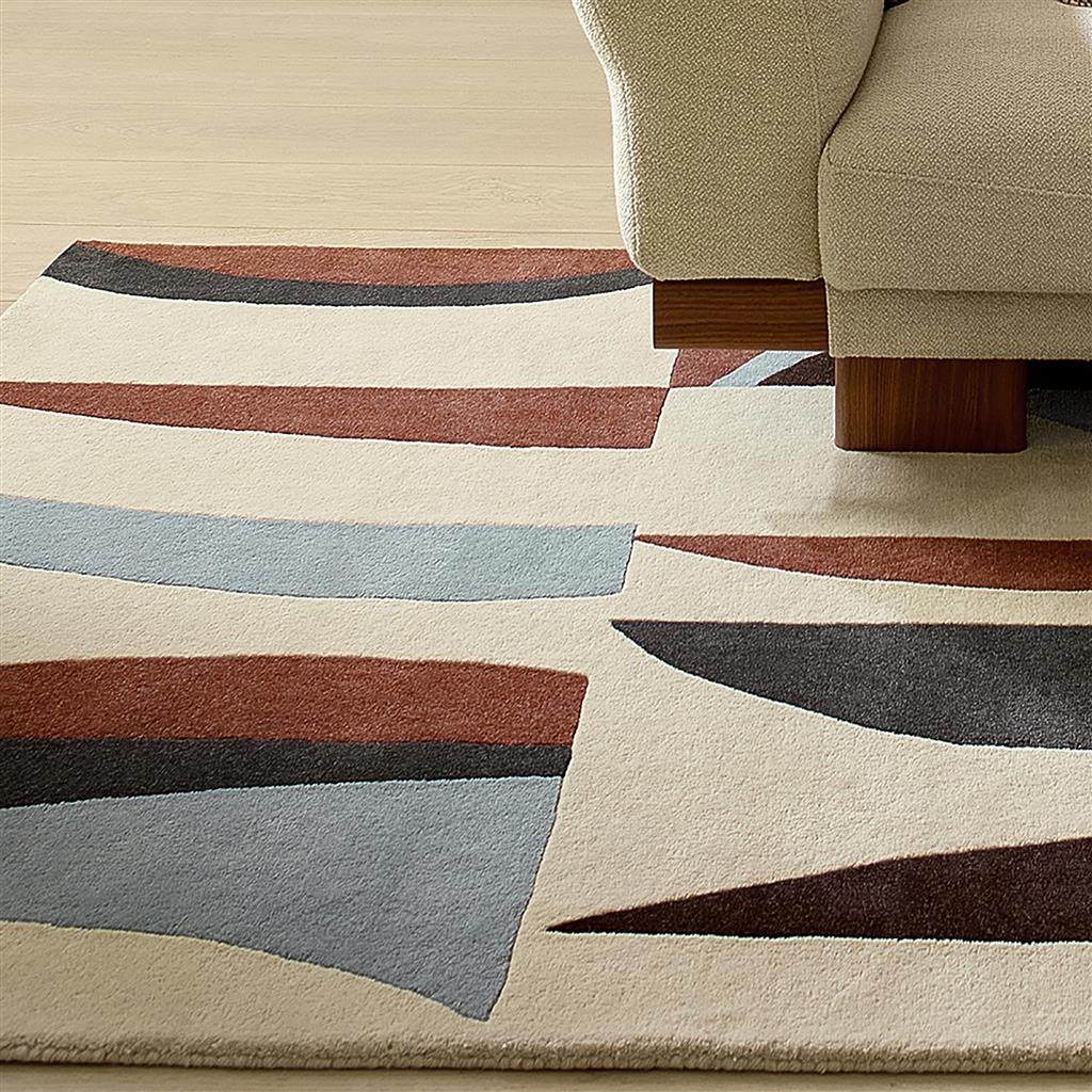 
"Torillo" designer wool rug - hand-tufted - 140 x 200 cm / Kornblume