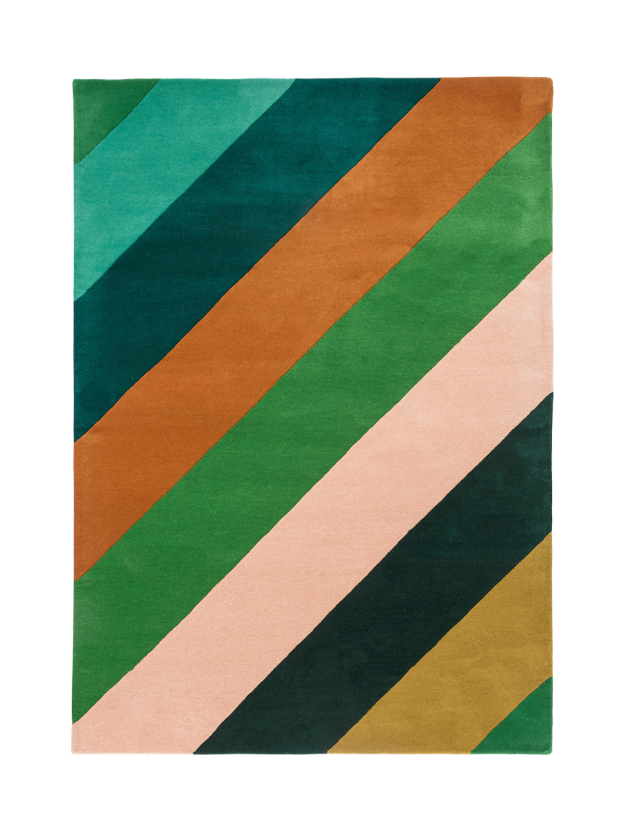 
Designer Wool Rug "Sherbet Stripe" - hand-tufted - 140 x 200 cm