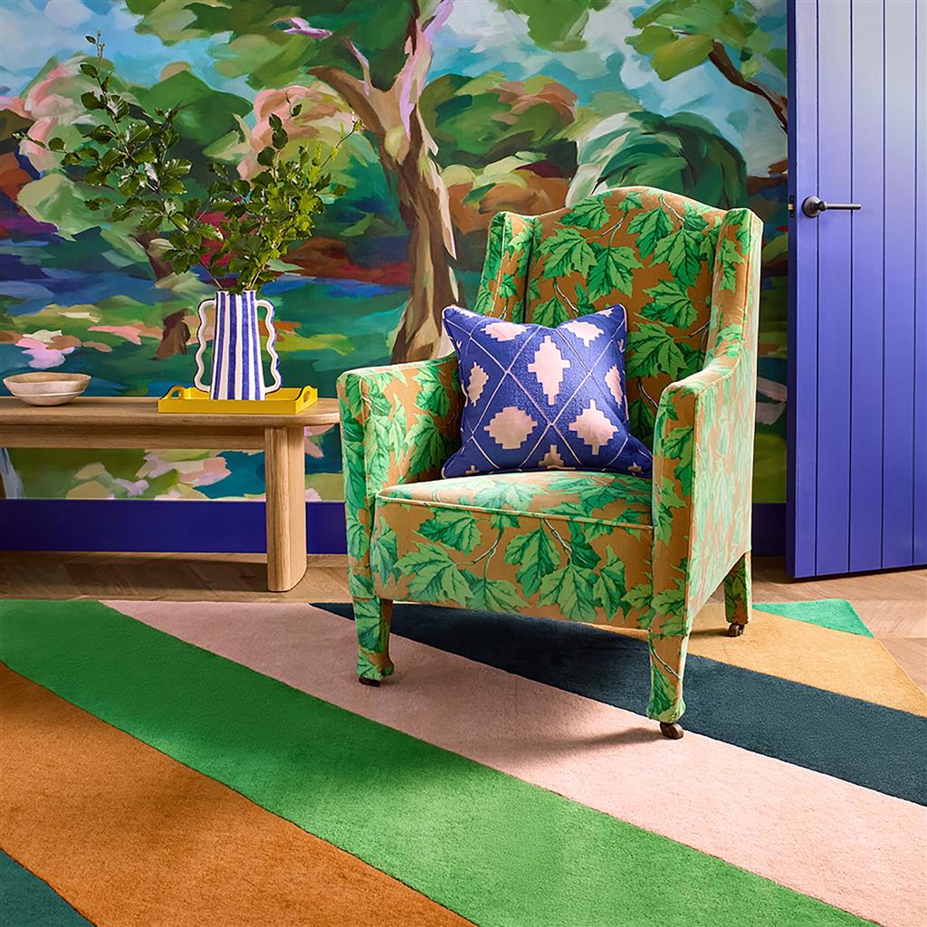 
Designer Wool Rug "Sherbet Stripe" - hand-tufted - 140 x 200 cm