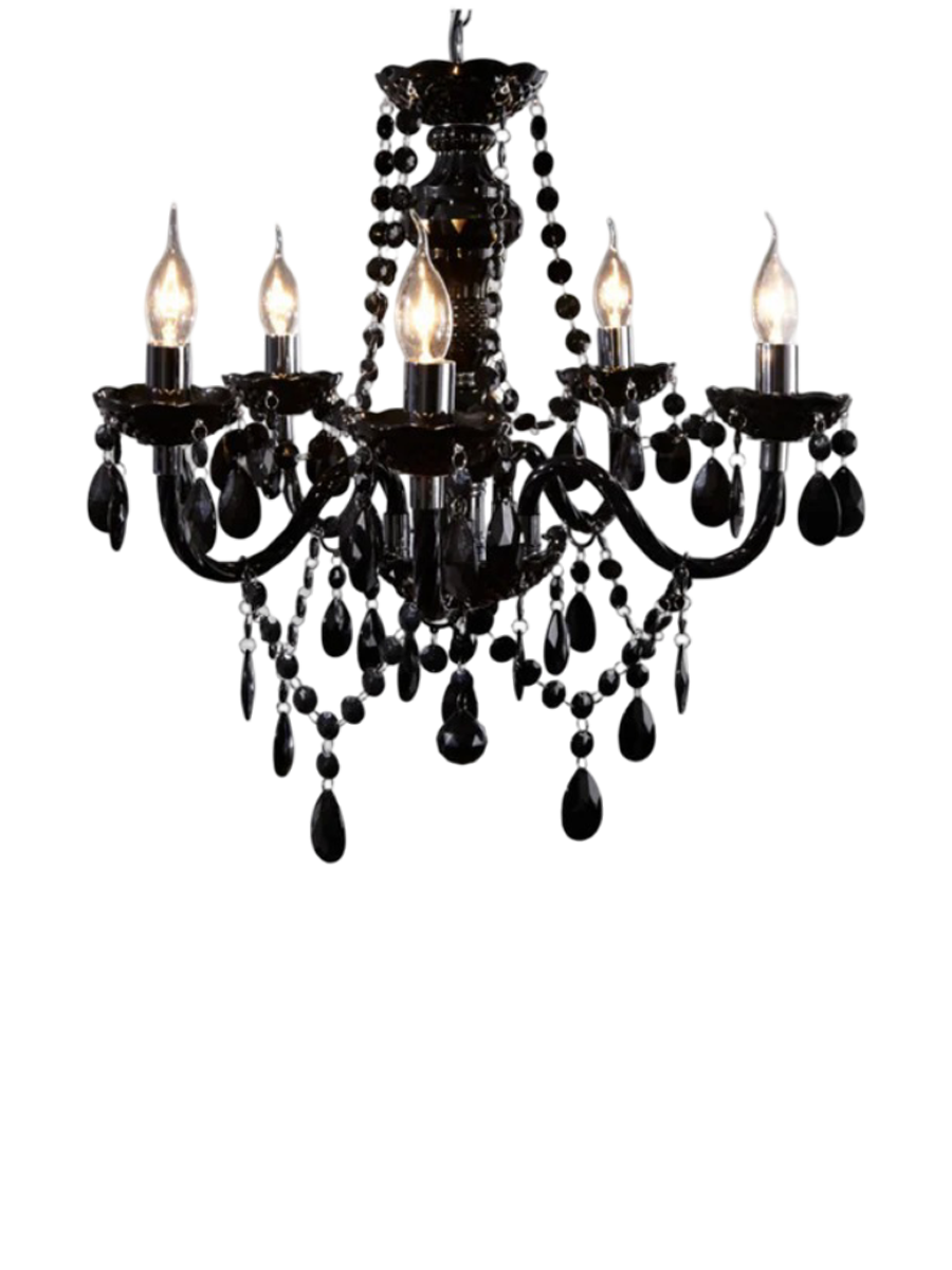 
Chandelier "Diamonds" 5-light - Black