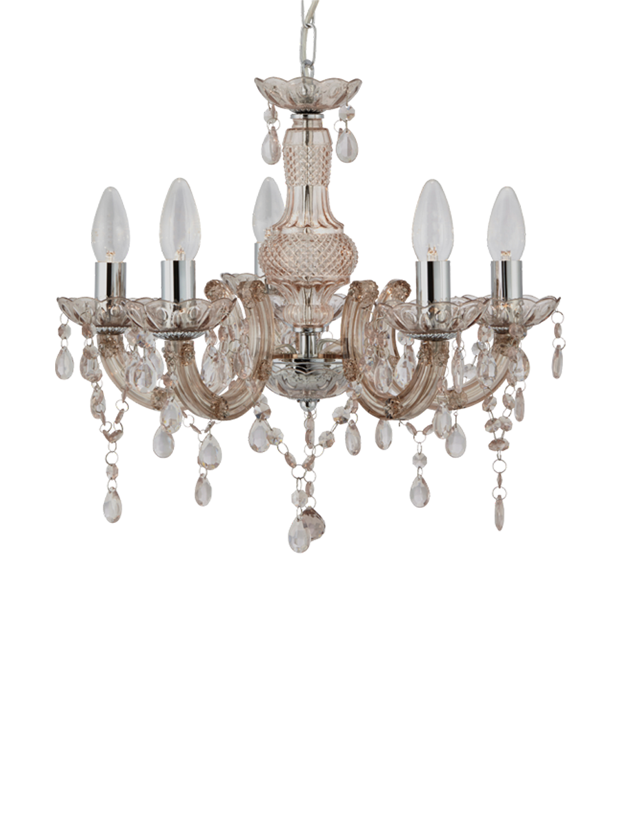 
Classic, dimmable "Marie Therese" chandelier Ø 48/ H 42-93 cm - Champagne