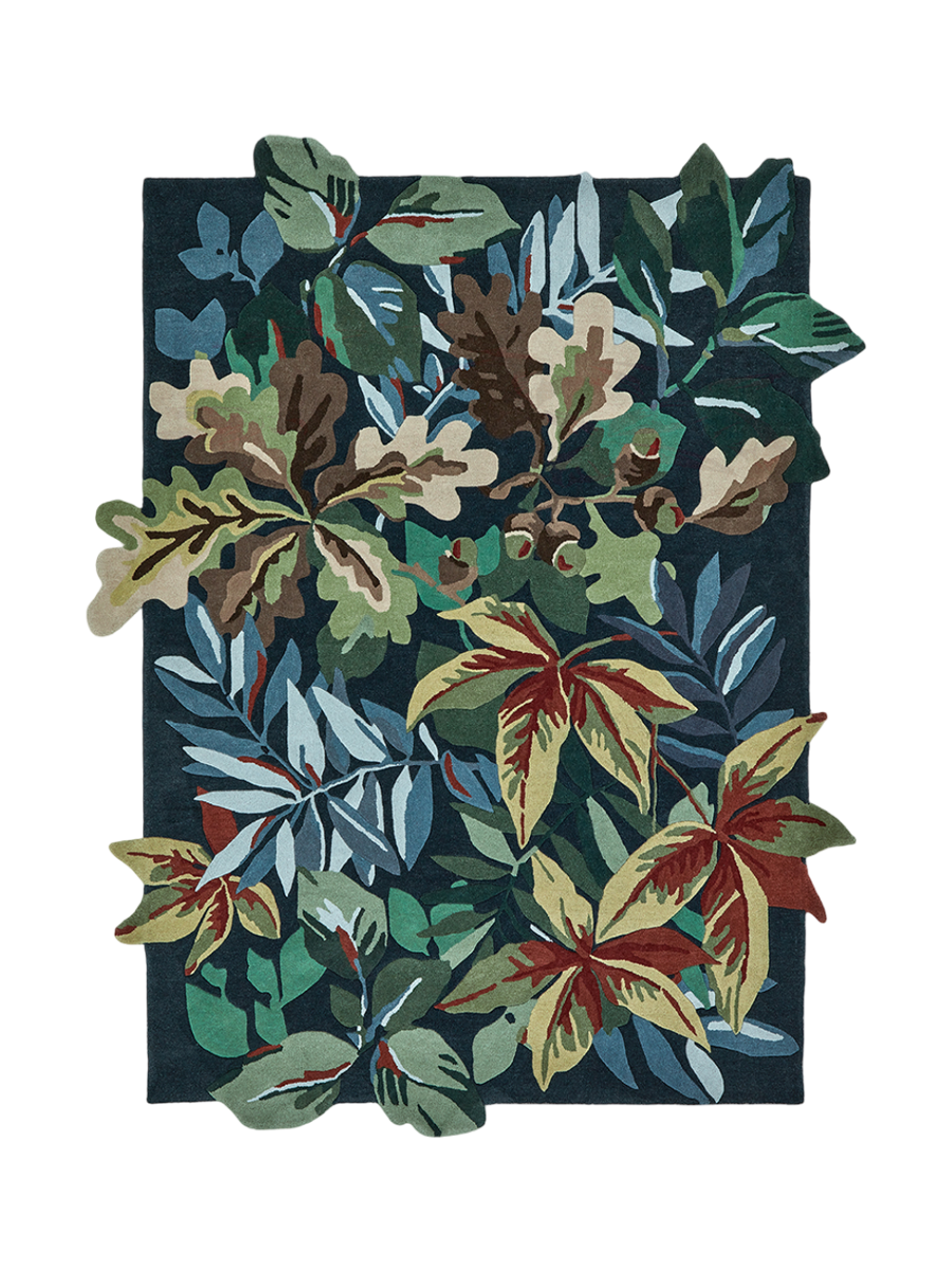 
Tapis design « Robin`s Wood » – tufté à la main, 100 % pure laine vierge - 170 x 240 cm / Vert Forêt