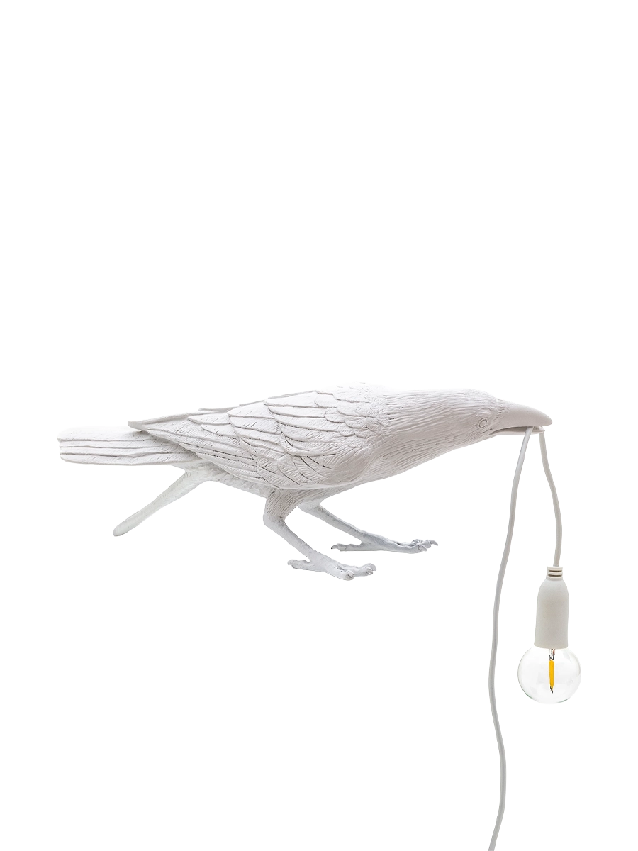 
Lampe de table design LED « Bird Playing » - Blanc