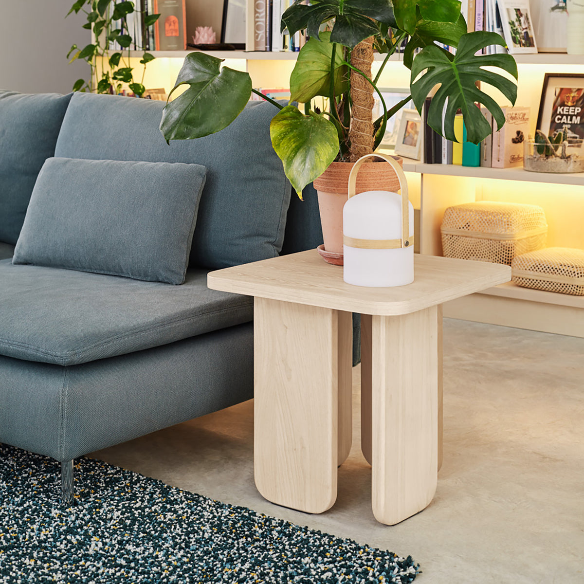 
Designer Side Table "ARQ" - Natural